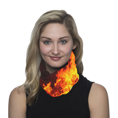 Feathery Flames Red Multifunctional Headwear
