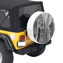 Load image into Gallery viewer, Surfboards Black and White 30 Inch Spare Tire Cover