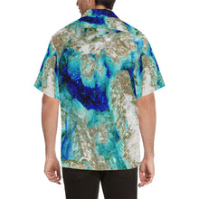 Load image into Gallery viewer, Molten Flames Negative Hawaiian Shirt (Model T58)