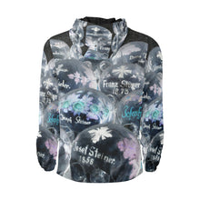 Load image into Gallery viewer, Painted Skulls Negative All Over Print Quilted Windbreaker for Men (Model H35)