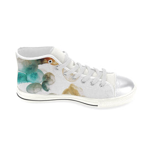 Jellyfish Negative Women's Classic High Top Canvas Shoes (Model 017)