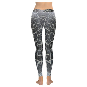 Crackle Negative Low Rise Leggings (Invisible Stitch) (Model L05)