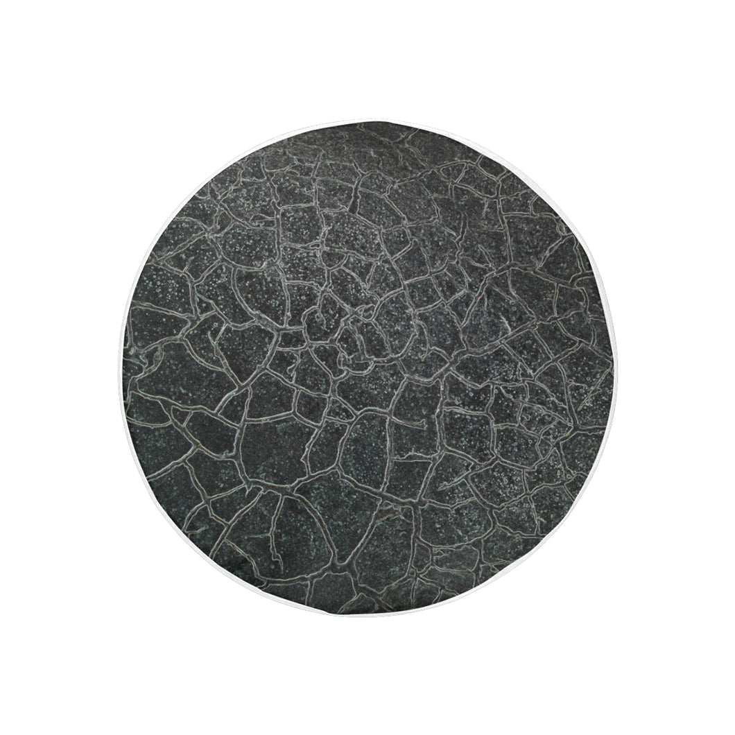 Crackle Black 30 Inch Spare Tire Cover