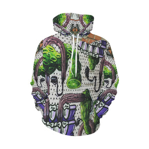 Complex Graffiti All Over Print Hoodie for Men/Large Size (USA Size) (Model H13)