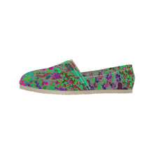 Load image into Gallery viewer, Holiday Paisley Aqua Unisex Classic Canvas Slip-On (Model 1206)