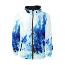 Load image into Gallery viewer, Feathery Flames Negative All Over Print Quilted Windbreaker for Men (Model H35)