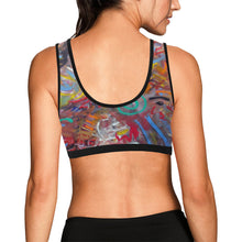 Load image into Gallery viewer, Graffiti Abstract Women&#39;s All Over Print Sports Bra (Model T52)