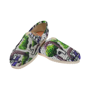 Complex Graffiti Unisex Classic Canvas Slip-On (Model 1206)