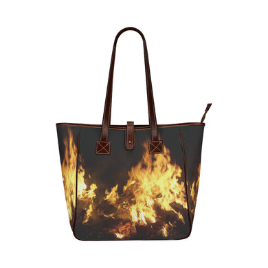Feathery Flames Classic Tote Bag (Model 1644)