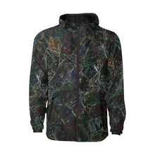Load image into Gallery viewer, Oil Paints Glowing All Over Print Quilted Windbreaker for Men (Model H35)