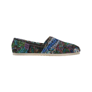 Dark Paisley Unisex Classic Canvas Slip-On (Model 1206)