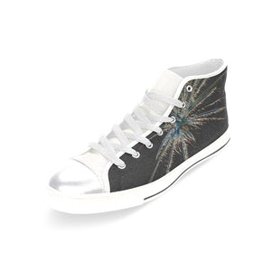 Fireworks Star Glowing Women's Classic High Top Canvas Shoes (Model 017)