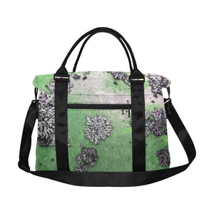 Patches of Moss Green Large Capacity Duffle Bag (Model 1715)
