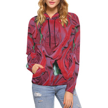 Load image into Gallery viewer, Rose Bouquet Flower All Over Print Hoodie for Women (USA Size) (Model H13)