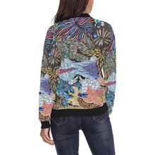 Load image into Gallery viewer, Pleasantly Paisley All Over Print Bomber Jacket for Women (Model H36)