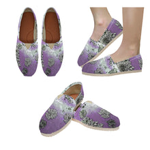 Load image into Gallery viewer, Patches of Moss Purple Unisex Classic Canvas Slip-On (Model 1206)