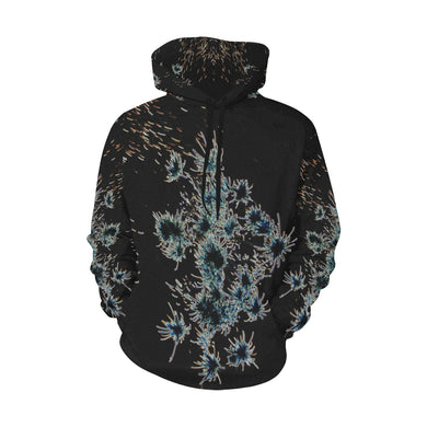 Fireworks Flower Glowing All Over Print Hoodie for Women (USA Size) (Model H13)
