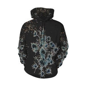 Fireworks Flower Glowing All Over Print Hoodie for Women (USA Size) (Model H13)