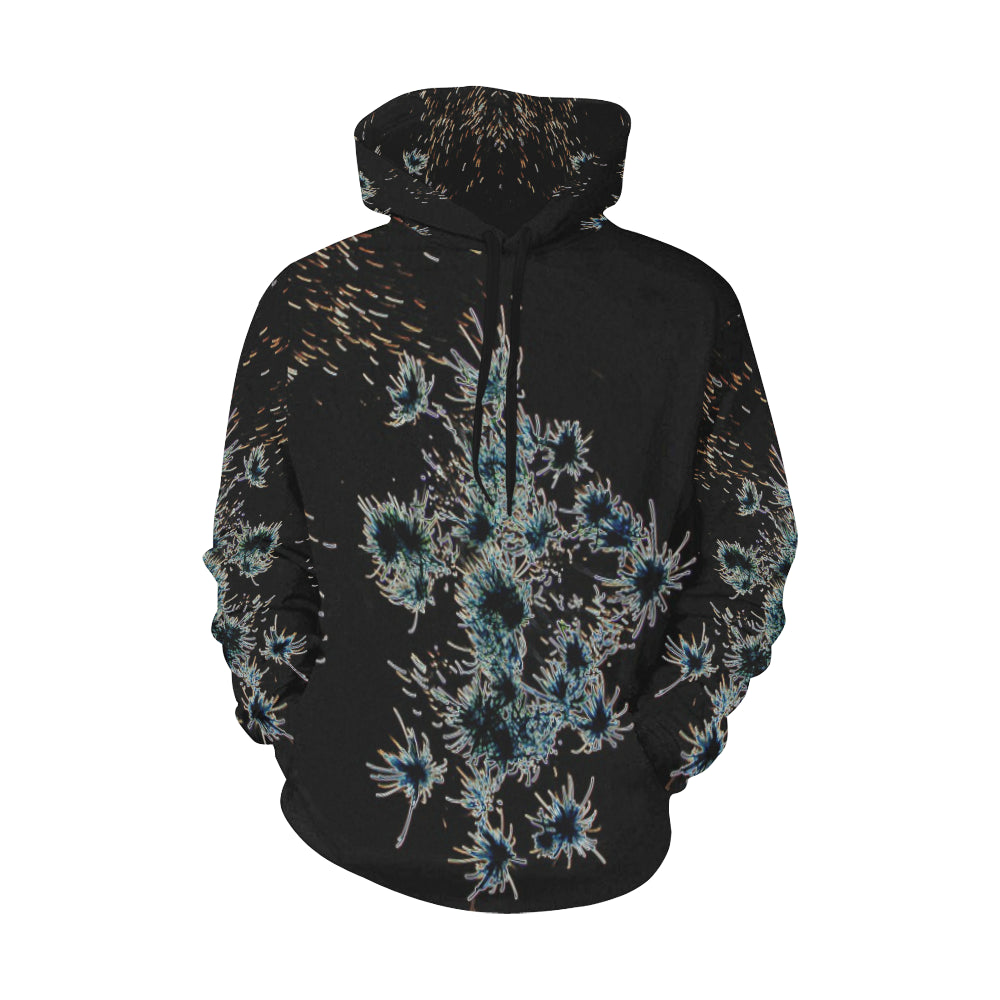 Fireworks Flower Glowing All Over Print Hoodie for Women (USA Size) (Model H13)