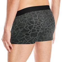 Load image into Gallery viewer, Crackle Black Men&#39;s Boxer Briefs with Merged Design (Model  L10)
