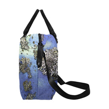 Load image into Gallery viewer, Patches of Moss Blue Large Capacity Duffle Bag (Model 1715)