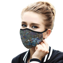 Load image into Gallery viewer, Paisley Matters Mouth Mask in One Piece (2 Filters Included) (Model M02)