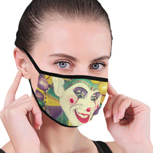Load image into Gallery viewer, Mardi Gras Joker Mouth Mask