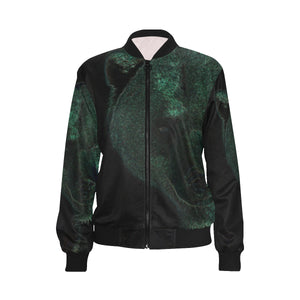 Big Bear Glowing All Over Print Bomber Jacket for Women (Model H36)