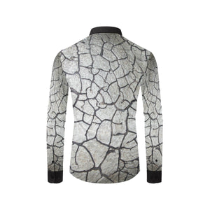 Crackle Men's All Over Print Casual Dress Shirt (Model T61)