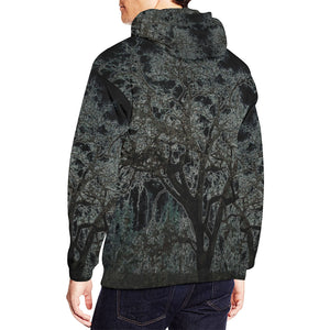 Spooky Tree Glowing All Over Print Hoodie for Men/Large Size (USA Size) (Model H13)