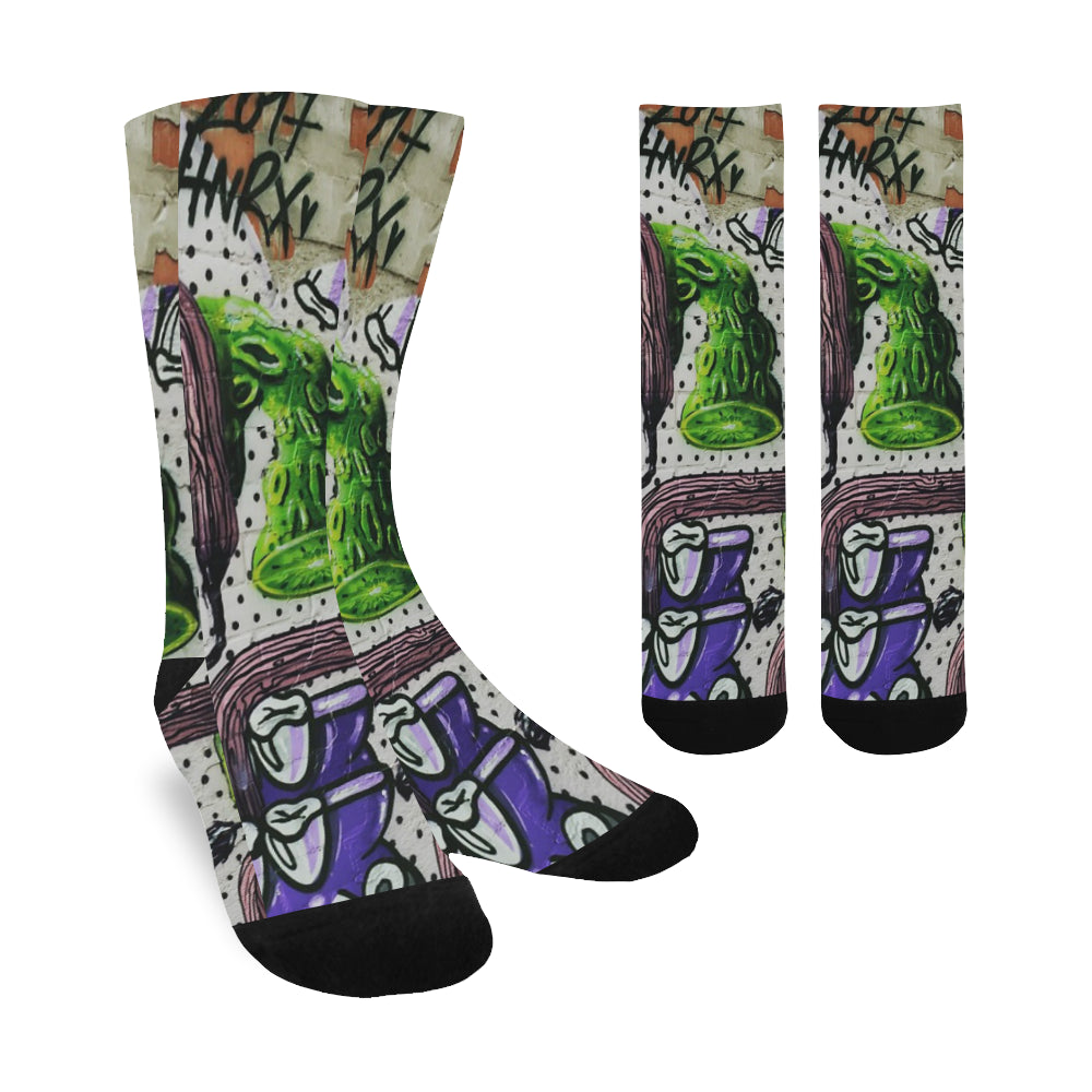 Complex Graffiti Trouser Socks (For Men)