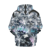 Load image into Gallery viewer, Painted Skulls Negative All Over Print Hoodie for Women (USA Size) (Model H13)