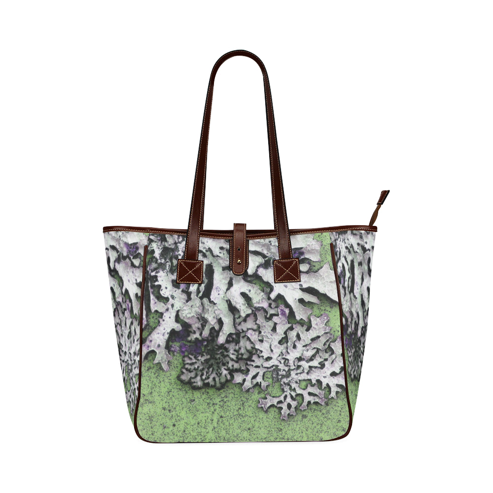 Moss Green Classic Tote Bag (Model 1644)