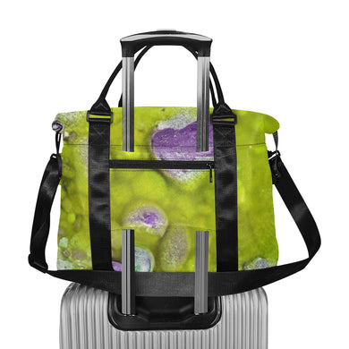 Puddle of Love Yellow Large Capacity Duffle Bag (Model 1715)