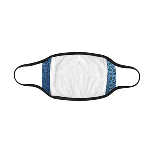 Crackle Art Blue Mouth Mask
