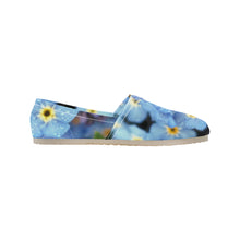 Load image into Gallery viewer, Forget Me Not Flower Unisex Classic Canvas Slip-On (Model 1206)