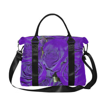 Load image into Gallery viewer, Rose Bouquet Flower Purple Large Capacity Duffle Bag (Model 1715)