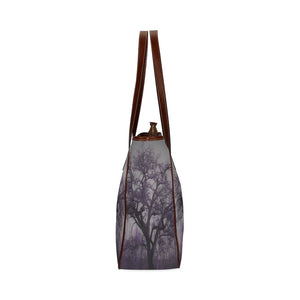 Spooky Tree Purple Classic Tote Bag (Model 1644)