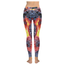 Load image into Gallery viewer, Molten Flames Low Rise Leggings (Invisible Stitch) (Model L05)