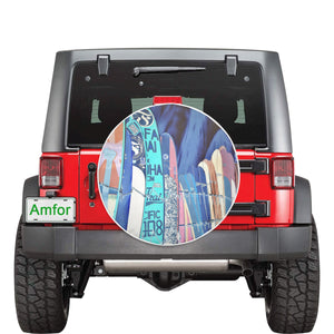 Surfboards Blue 32 Inch Spare Tire Cover