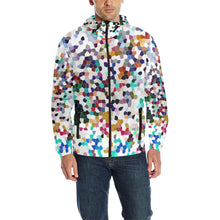 Load image into Gallery viewer, Holiday Paisley Negative All Over Print Quilted Windbreaker for Men (Model H35)