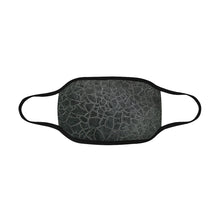 Load image into Gallery viewer, Crackle Black Mouth Mask in One Piece (2 Filters Included) (Model M02)