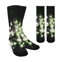 Load image into Gallery viewer, Fireworks Flowers Green Trouser Socks (For Men)