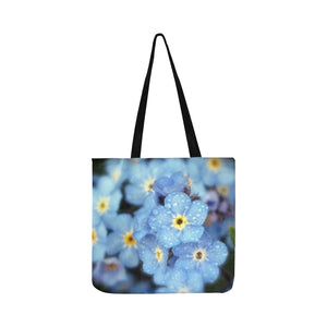 Forget Me Not Flower Reusable Shopping Bag Model 1660 (Two sides)