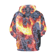Load image into Gallery viewer, Molten Flames All Over Print Hoodie for Women (USA Size) (Model H13)