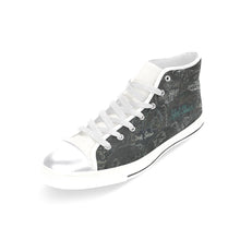 Load image into Gallery viewer, Painted Skulls Glowing Women&#39;s Classic High Top Canvas Shoes (Model 017)