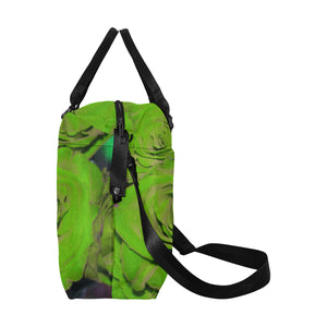 Rose Bouquet Flower Green Large Capacity Duffle Bag (Model 1715)