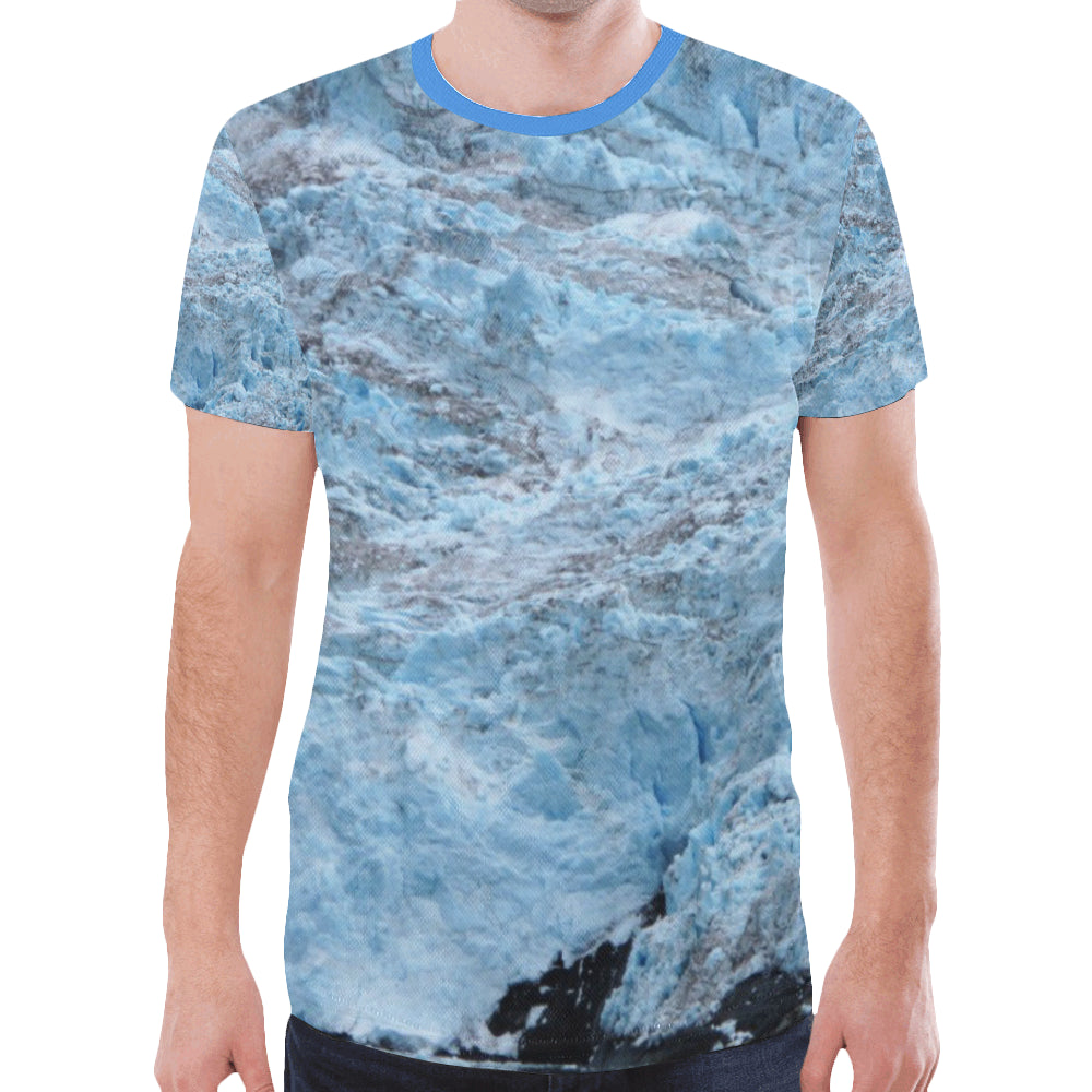 Glacier Flow New All Over Print T-shirt for Men (Model T45)