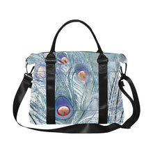 Load image into Gallery viewer, Peacock Feathers Reverse Large Capacity Duffle Bag (Model 1715)