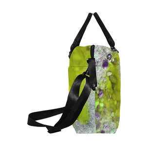 Puddle of Love Yellow Large Capacity Duffle Bag (Model 1715)
